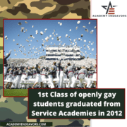 First openly gay students graduated in service academy